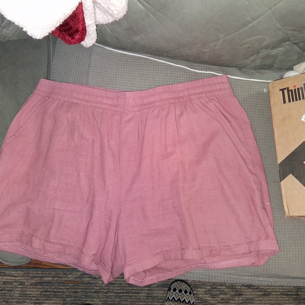 Women's Pink Shorts Brand "Frank" Sz XL, New No Tags